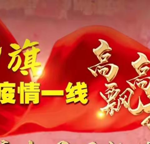 让党旗在抗疫一线高高飘扬