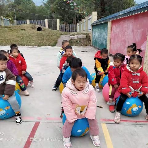 小班户外活动——《羊角球，跳跳跳》