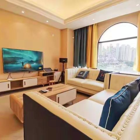 【H2-1403】富力养生谷5房9床半山♨温泉度假别墅🏠