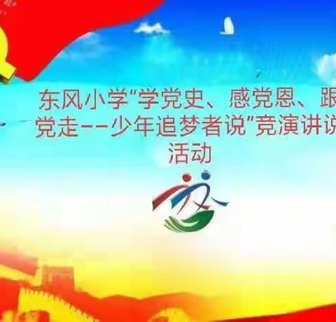 东风小学少先队“学党史、感党恩、跟党走--少年追梦者说”竞演讲述活动