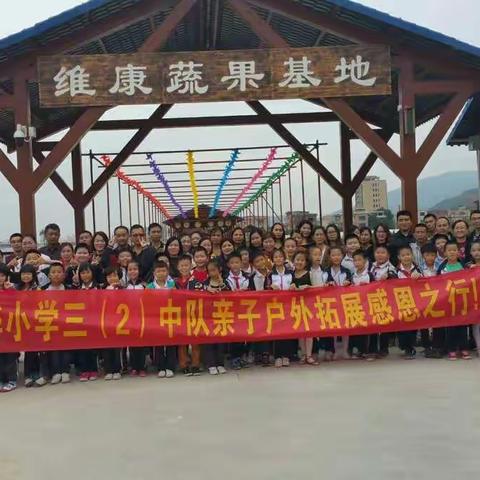 2017.11.19三(2)中队亲子户外拓展感恩活动(清溪维康蔬果基地)