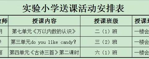 送课下乡暖人心，示范引领促成长——记实验小学骨干教师送课下乡活动