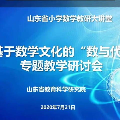 基于数学文化的“数与代数”专题教学研讨会