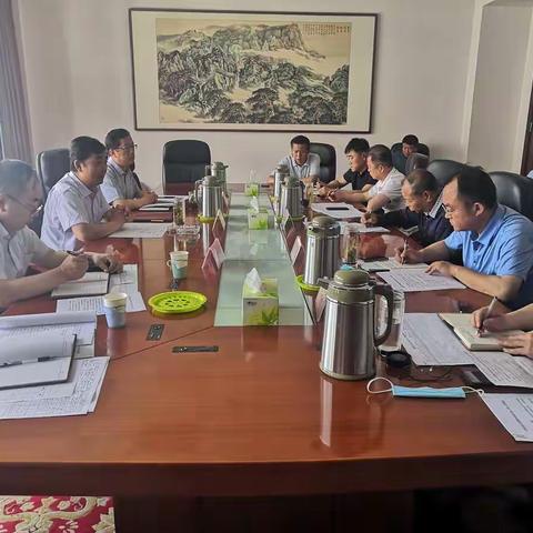 李季孝主持召开全市引黄灌区农业节水工程建设推进座谈会