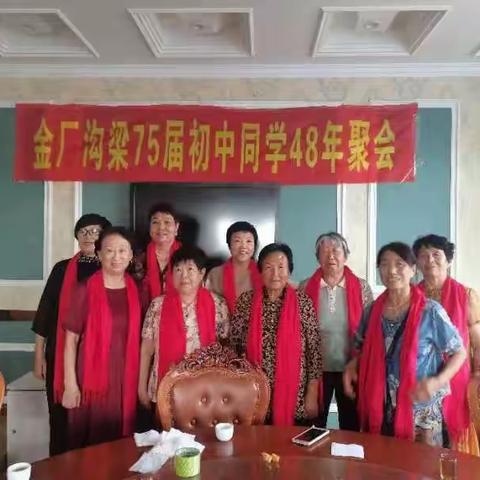 金厂沟梁75初中同学48年聚会