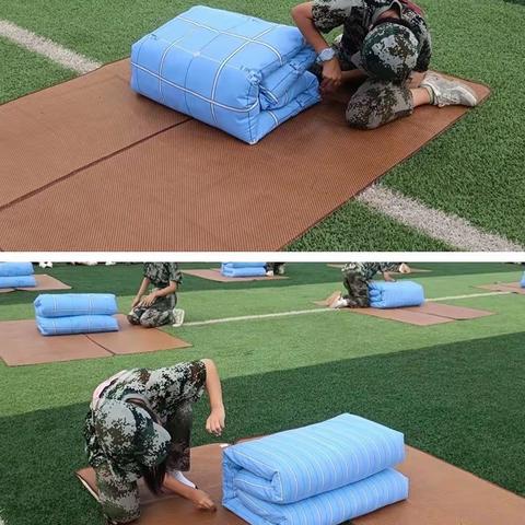 永新中专“你行我能”叠被子比赛