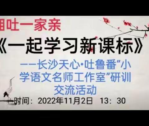 《一起学习新课标》——郭勒布依乡开斯克尔学校语文教师参加长沙天心•吐鲁番“小学语文名师工作室”研训交流活动