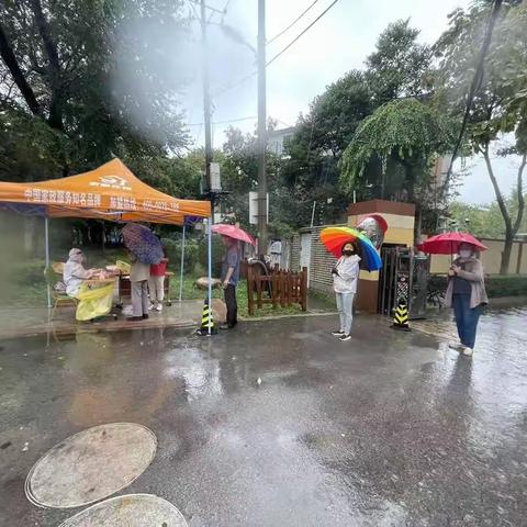 【雨中坚守！太平里社区开展全员核酸检测】