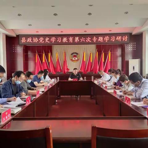 县政协召开党史学习教育第六次专题学习研讨会