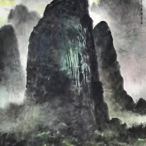 诗配画一《莲峰侧畔》诗与画
