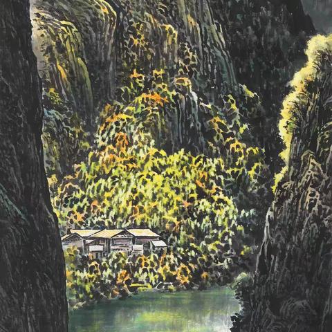 诗配画一《峡里人家》和《七绝·长江小三峡》》