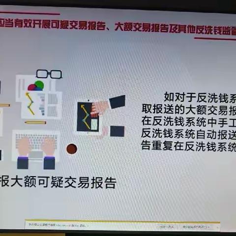 阿盟分行右旗支行组织员工观看反洗钱视频活动