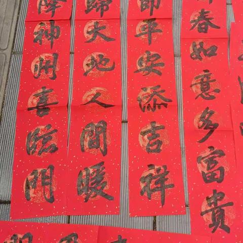 龙威虎震寄祝福，翰墨飘香暖民心——记汝城一中党支部“我为群众办实事”送春联活动