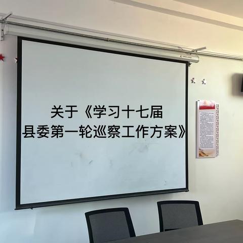 阿党镇中心小学关于学习领会《县委巡察工作方案》精神会议