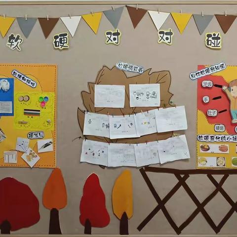 七彩阳光幼儿园——中班主题活动《软硬对对碰》