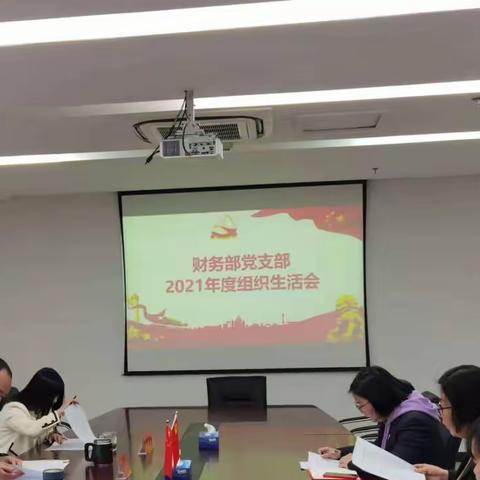 公司党委委员张道洲参加财务部党支部2021年度组织生活会