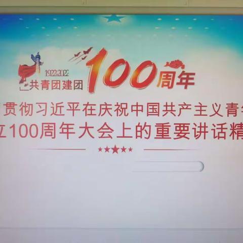 财务部党支部开展“习近平总书记在庆祝共青团成立100周年上的重要讲话”主题学习活动