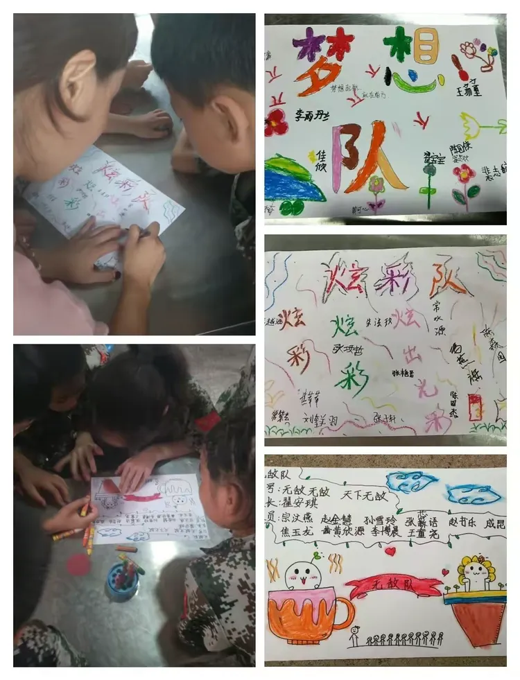 集思广益为小组命名，谱写口号。