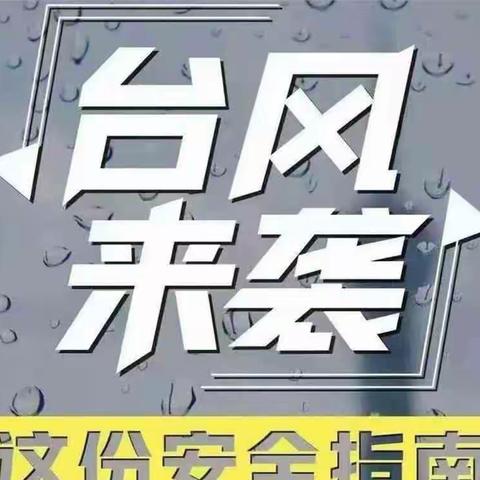 台风“杜苏芮”相关安全提示——新泰市新禾幼儿园