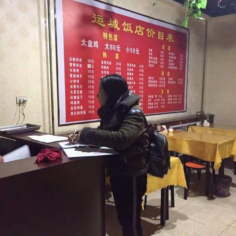 市食药局油烟治理督查第五小组在城区长安街崔家坟进行督查