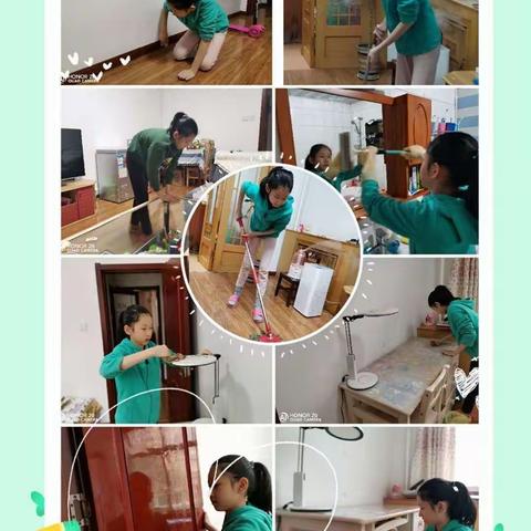 爱劳动爱生活，让劳动助成长五三班假期劳动掠影