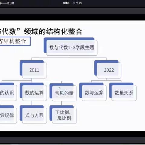 数与代数结构化分析——马云鹏