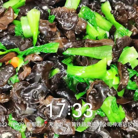 天津神港站区12月9日菜品图片