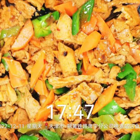 天津神港站区12/11日菜品图片
