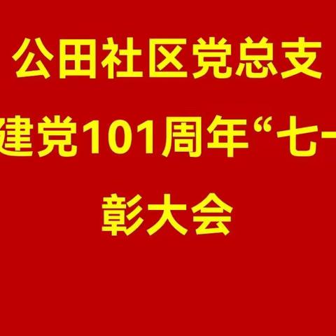 庆祝建党101周年“七一”表彰大会