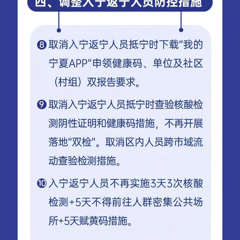 宁夏制定18条具体要求进一步优化疫情防控措施！