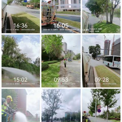 光侨路等路段绿化管养服务2023年5月26日 日常管养情况