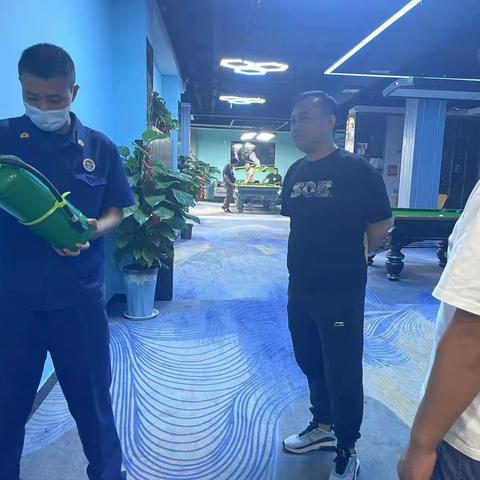 示范区:大队开展九小场所消防安全检查工作
