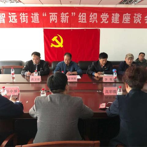 智远街道召开“两新”组织党建座谈会