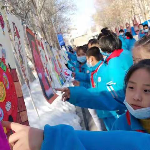 “我和春天有个约定”——博乐市一小学生假期美术作品展活动。