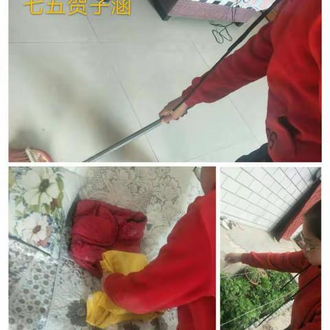 寺庄中学七年级全体同学“小手拉大手”爱国卫生活动3.31