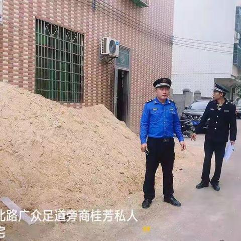 综合行政执法局执法二大队加强对工地巡查落实扬尘治理工作