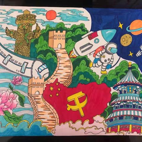 【二实小·活动篇】“向阳花开·呵护成长”护苗手绘大赛成果