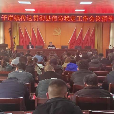 加强信访工作，构建和谐子岸————子岸镇召开传达贯彻县信访稳定工作精神专题会议