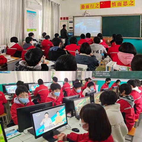 天宫课堂开讲，感知宇宙奥秘——无极县南流乡初级中学组织全体学生观看“天宫课堂”第二课