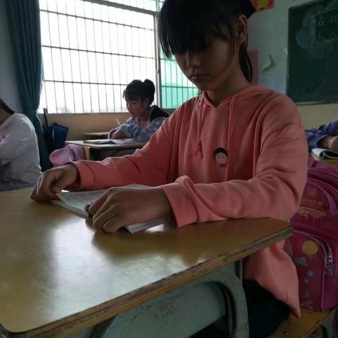 段屋乡康梁小学六年级阅读课