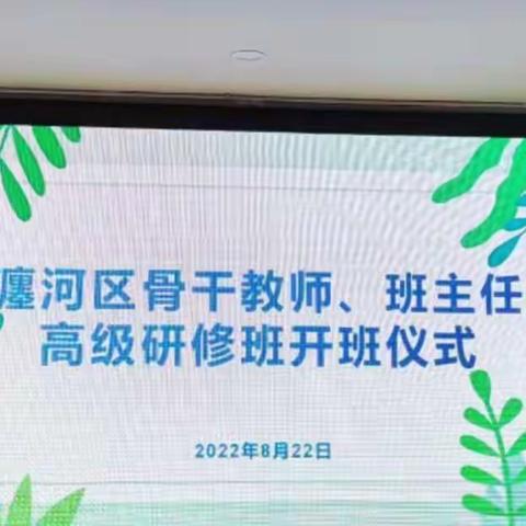 踔厉奋发，笃行不怠——瀍河区骨干教师和班主任高级研修班