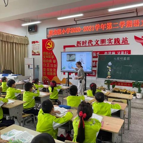 “语”你同行，静待花开—记蟠龙镇小学2020-2021学年第二学期第三次语文教研活动