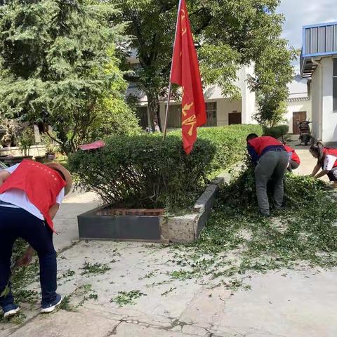 三营镇新时代文明实践所志愿服务暨爱国卫生专项行动大扫除“众参与”活动