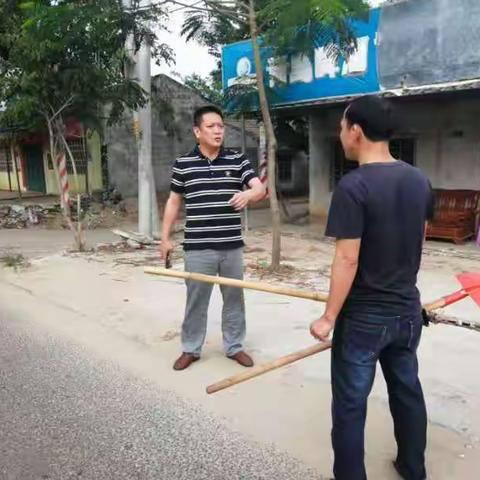 整治村庄摆放乱象，共建文明村庄—五联村开展环境卫生整治活动