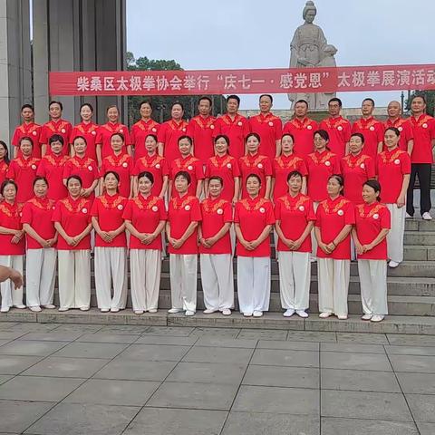 柴桑区太极拳协会举行“庆七一•感党恩”太极拳展演活动！