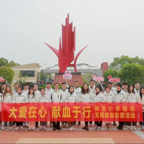 热血点燃生命，奉献书写师魂——神龙小学教师无偿献血志愿活动