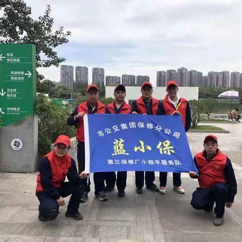 最美我的城行动    ———     三厂党员蓝小保服务队义务打扫桃花潭公园及街道卫生活动