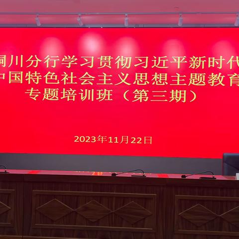 铜川分行开展团员和青年主题教育宣讲和集中学习