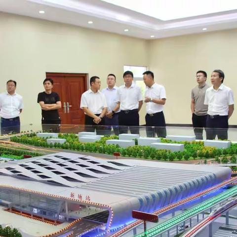 中铁四局党委常委、总会计师王天军莅临广汕铁路新塘站项目调研指导工作