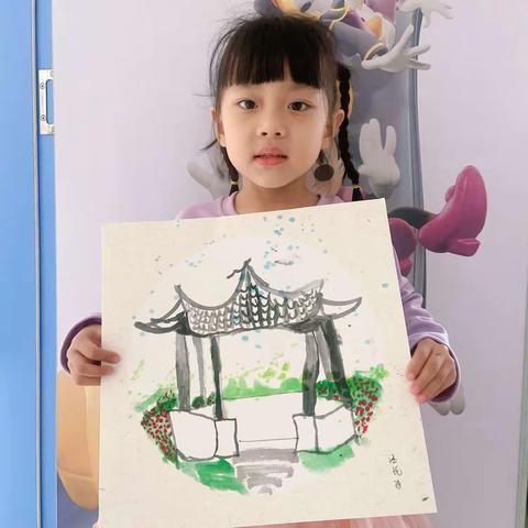 建设幼儿园大班美术作品